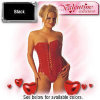 Lace Up Patent Corset - Allure - Black / Large