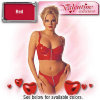 Patent Bustier with Zipper - Allure - Red / Medium
