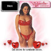 Patent Bra and Thong Set - Allure - Black / One Size