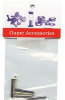Cribbage - 6 Metal Pegs - 2 Silver, 2 Gold, 2 Black