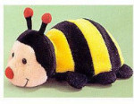Love Bugs - Velour Beanbag Insects - Bee