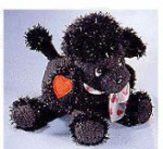 GiGi - Poodles with Hearts and Sparkles - Black