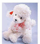 GiGi - Poodles with Hearts and Sparkles - White