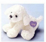 Flopples - Beanbag with Heart Message - Doodles - Dog (7.5")