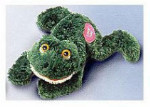 Flopples - Beanbag with Heart Message - Friggles - Frog / 7 1/2"