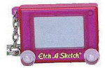 Jelly - Etch A Sketch - Pink Keychain