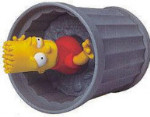 Bart stuck in the Trash - Wind-ups