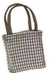 Tiny Totes - Checkered Past Keychain