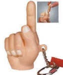 Yank My Finger Keychain