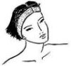 Dannyco - Personal - White Terrycloth Headband Self-Adhesive