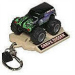 Pull Back Action Monster Jam - Grave Digger - Keychain