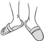 Disposable Paper Slipper with Slit