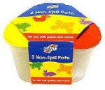 3 Non-Spill Paint Pots