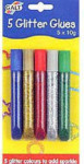 5 Glitter Glues (5 x 10 g)