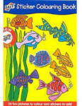 Sticker Colouring Book