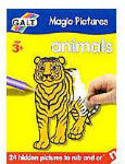 Magic Pictures Rub'n Colour Colouring Book - Animals