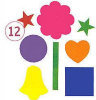 Sticky Shapes - Jumbo Shapes - Package of 2250 -