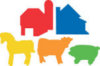 Sticky Shapes - Farm - Package of 225 -