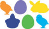 Sticky Shapes - Easter - Package of 225 -
