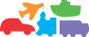 Sticky Shapes - Vehicles - Package of 225 -