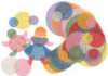 /trait100932/questc100020/critiquet1206395 and up - Toys products - Colored Crinoline Circles (8 Assorted Colors) - Package of 250