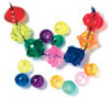 Clear Colored Brilliant Beads (Assorted Colors) - Package of 75 -