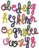 /trait100933/critiquet1211016 and up - Toys products - Cursive Letter Beads (Assorted Colors) - Package of 288
