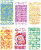 Fabric Rubbing Plates - Package of 6 -