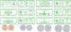 USA Money Rubbing Plates - Package of 6 -