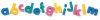 Lower Case Letter Sponges - 26 sponges -