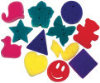 Familiar Objects Dip and Print Sponges - 12 Sponges -