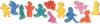 Active Kids Dip and Print Sponges - 12 Sponges -