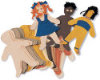 Felt Figures (Assorted Colors) - Package of 24 -