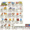 French and English Manuscript Alphabet -