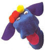 Blue Dog Puppet Kit - Brown Bag Crafts