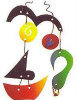 Modern Art Face Mobile Kit - Brown Bag Crafts