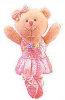 Russ Berrie - Baby - Spring Recital Finger Puppet - Bear Pink