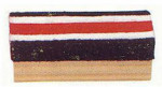 Red, White and Black Eraser