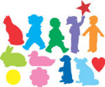 Sticky Shapes - People, Shapes and Animals - Package of 225