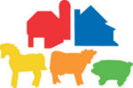 Sticky Shapes - Farm - Package of 225