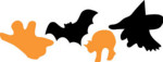 Sticky Shapes - Halloween - 225 pkg