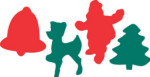 Sticky Shapes - Christmas - 225 pkg