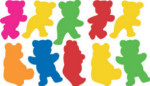 Sticky Shapes - Teddy Bears - Package of 225
