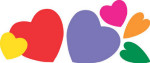 Sticky Shapes - Hearts - Package of 225