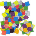 Metallic Mosaic Squares