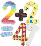 Corrugated Collage Numbers (9") - Package of 45