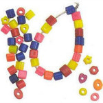Little Shapes Beads (Assorted Colors and Shapes) - Package of 500
