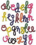 Cursive Letter Beads (Assorted Colors) - Package of 288