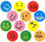 Peel & Stick Smiley Faces - Package of 96