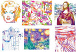 Masterpiece Painting Rubbing Plates - Package of 6